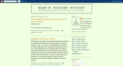 Desktop Screenshot of marywwalters-notions.blogspot.com