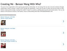 Tablet Screenshot of bensonwongwithwho.blogspot.com