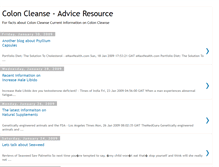 Tablet Screenshot of colon-cleanse-authority-blog.blogspot.com