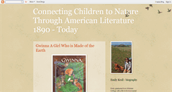 Desktop Screenshot of childnatureamericanlit.blogspot.com