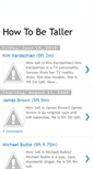 Mobile Screenshot of howtobetaller-celebrityheights.blogspot.com