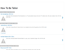 Tablet Screenshot of howtobetaller-celebrityheights.blogspot.com