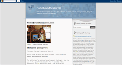 Desktop Screenshot of homeboundresources.blogspot.com