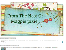 Tablet Screenshot of fromthenestofmagpie-pixie.blogspot.com