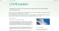 Desktop Screenshot of catholic-lovevolution.blogspot.com
