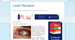 Desktop Screenshot of lasikreviews.blogspot.com