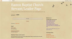 Desktop Screenshot of eastonbaptistchurch.blogspot.com