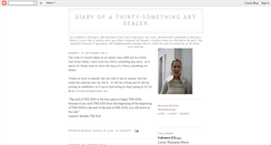 Desktop Screenshot of diaryofathirtysomethingartdealer.blogspot.com