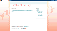 Desktop Screenshot of freebie-of-the-day.blogspot.com