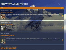 Tablet Screenshot of bigwestadventures.blogspot.com