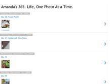 Tablet Screenshot of amandas365lifeonephotoatatime.blogspot.com
