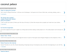 Tablet Screenshot of coconutpalace.blogspot.com