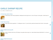 Tablet Screenshot of garlicshrimprecipe.blogspot.com