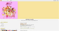 Desktop Screenshot of mywinxworld.blogspot.com