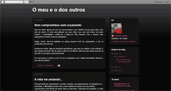 Desktop Screenshot of omeueodosoutros.blogspot.com