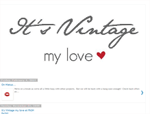 Tablet Screenshot of itsvintagemylove.blogspot.com