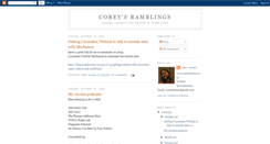 Desktop Screenshot of coreysramblings.blogspot.com
