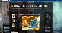 Desktop Screenshot of meditandoenlaescritura.blogspot.com
