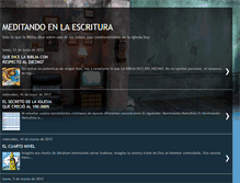 Tablet Screenshot of meditandoenlaescritura.blogspot.com