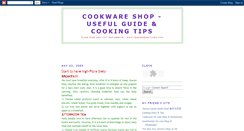 Desktop Screenshot of cookwareshop.blogspot.com