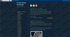 Desktop Screenshot of 31dayphotochallenge.blogspot.com