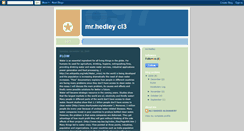 Desktop Screenshot of cl3hedley.blogspot.com