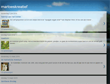 Tablet Screenshot of marloeskreatief.blogspot.com