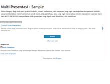 Tablet Screenshot of multicontohpresentasi.blogspot.com