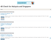 Tablet Screenshot of 4dcheckmalaysia.blogspot.com