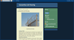Desktop Screenshot of concertinacoilfencing.blogspot.com