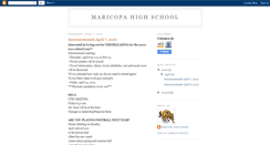 Desktop Screenshot of maricopahighschool.blogspot.com