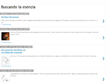 Tablet Screenshot of buscandolaesencia.blogspot.com