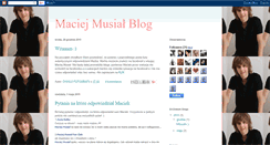 Desktop Screenshot of maciej-musial-blog.blogspot.com