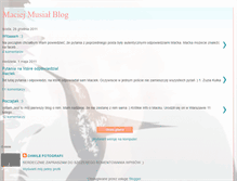 Tablet Screenshot of maciej-musial-blog.blogspot.com