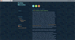 Desktop Screenshot of gryllusmicrocline.blogspot.com