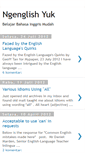 Mobile Screenshot of ngenglishyuk.blogspot.com