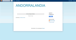 Desktop Screenshot of andorralandia.blogspot.com