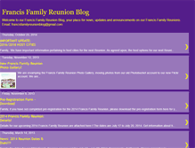 Tablet Screenshot of francisfamilyreunionblog.blogspot.com
