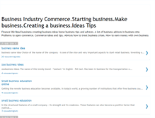 Tablet Screenshot of creation-business.blogspot.com