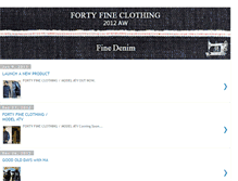 Tablet Screenshot of 40fineclothing.blogspot.com