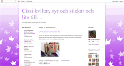 Desktop Screenshot of cissikviltar.blogspot.com