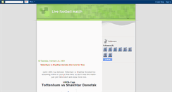 Desktop Screenshot of live-footballmatch.blogspot.com