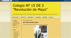 Desktop Screenshot of colegio15de2.blogspot.com