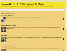 Tablet Screenshot of colegio15de2.blogspot.com