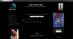 Desktop Screenshot of enders-game-movie-trailer.blogspot.com