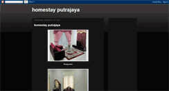 Desktop Screenshot of homestayputrajaya3.blogspot.com