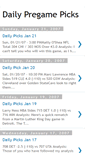 Mobile Screenshot of dailypregamepicks.blogspot.com