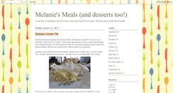 Desktop Screenshot of melaniesmeals.blogspot.com