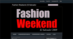 Desktop Screenshot of fashionweekendelsalvador.blogspot.com