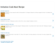 Tablet Screenshot of imitationcrabrecipes.blogspot.com